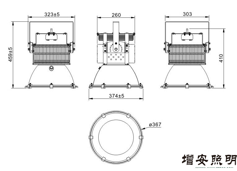 高檔高端SWK205-100w高效LED工礦燈，LED工廠燈廠家直銷，LED節(jié)能燈體育場館