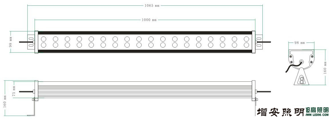 36顆燈珠36W科銳光源LED洗墻燈